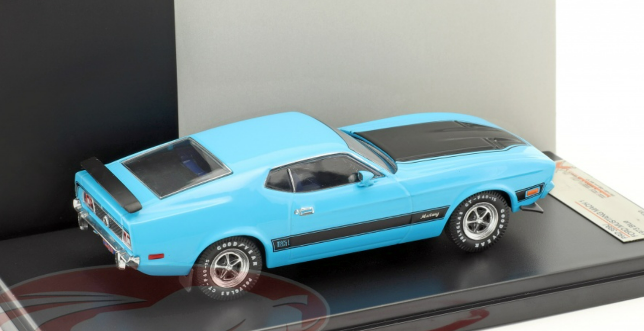 1/43 Premium X 1973 Ford Mustang Mach I (Blue) Car Model