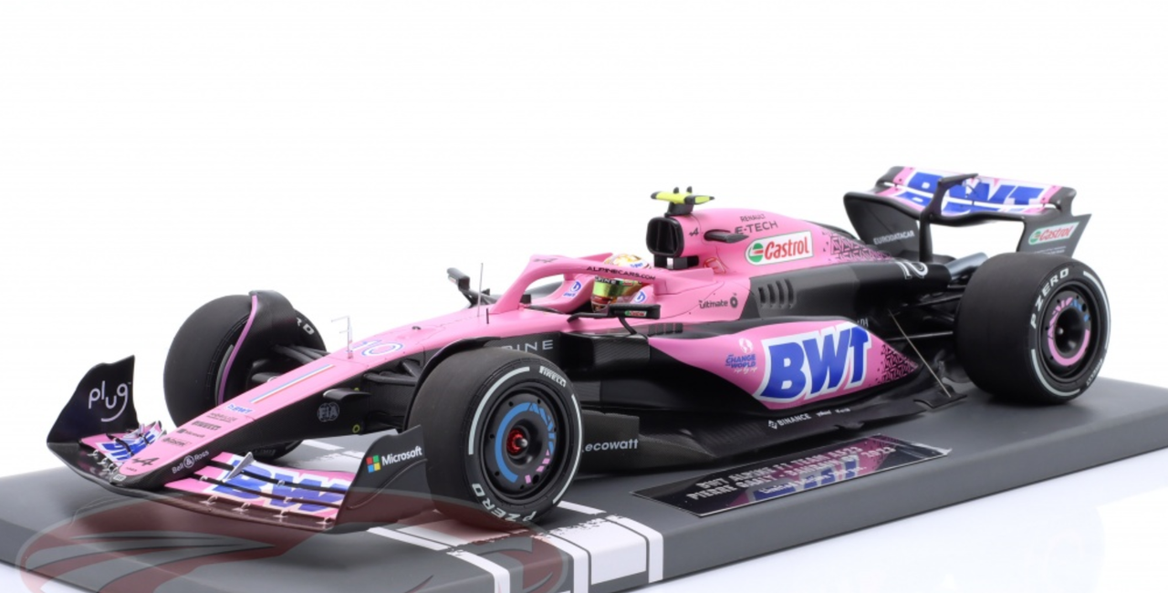 1/18 Minichamps 2023 Formula 1 Pierre Gasly Alpine A523 #10 9th Bahrain GP Car Model Limited 200 Pieces