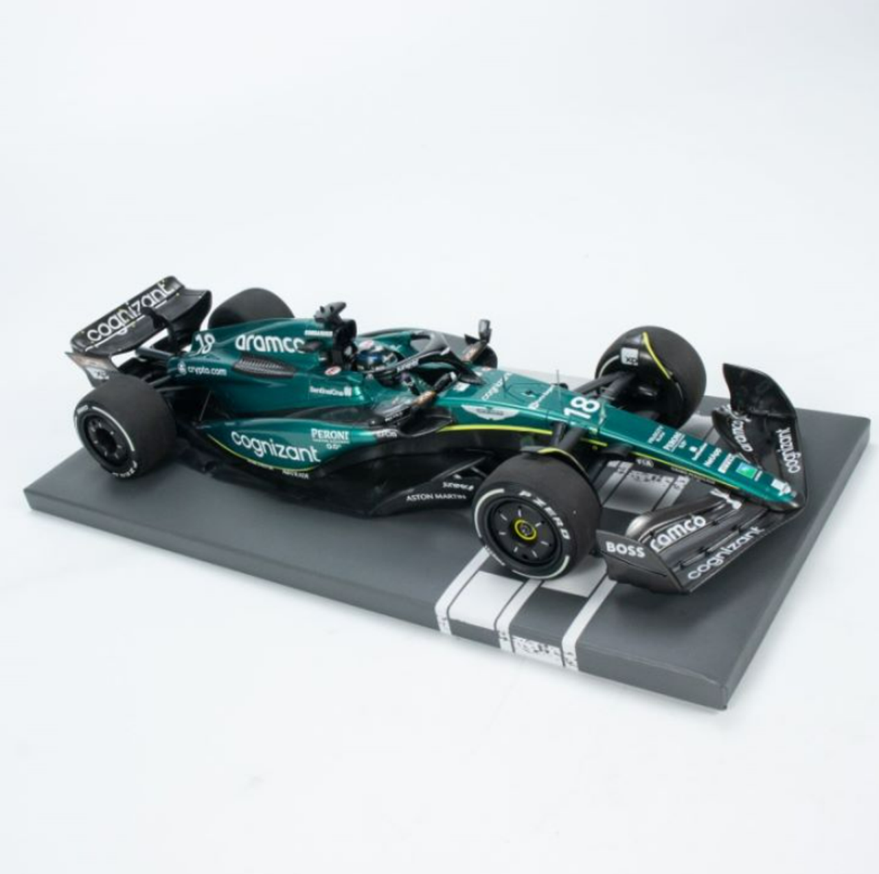 1/18 Minichamps 2023 Formula 1 Lance Stroll Aston Martin AMR23 #18 Car Model