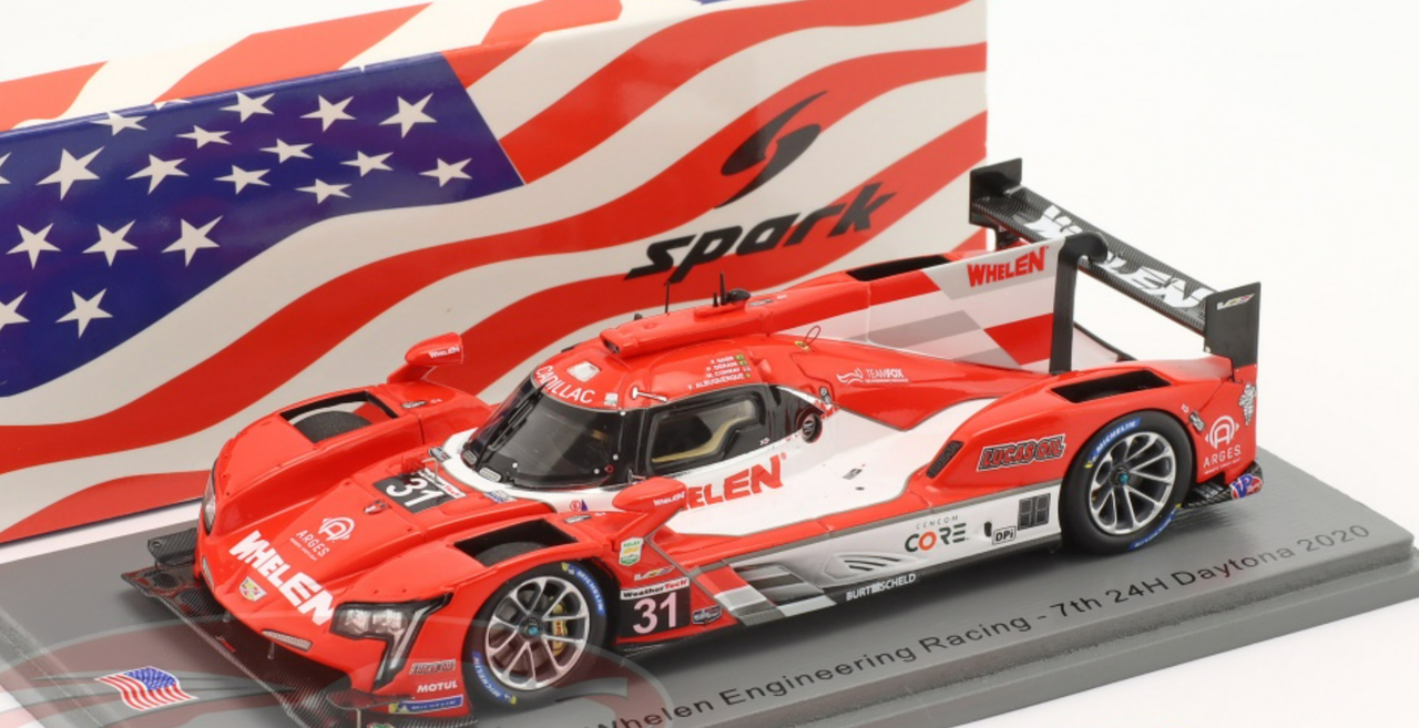 1/43 Spark 2020 Cadillac DPi-VR #31 24h Daytona Whelen Engineering Racing  Filipe Albuquerque, Mike Conway, Pipo Derani, Felipe Nasr Car Model