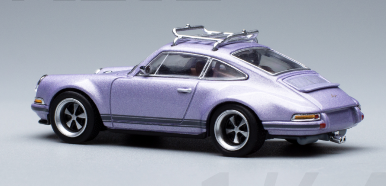 1/64 POPRACE SINGER Porsche 964 PURPLE Diecast Car Model