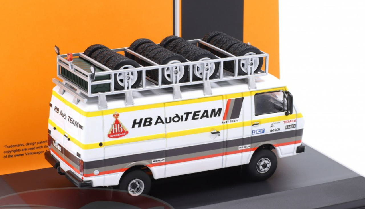 1/43 Ixo Volkswagen VW LT45 LWB HB Audi Team Rally Assistance Car Model