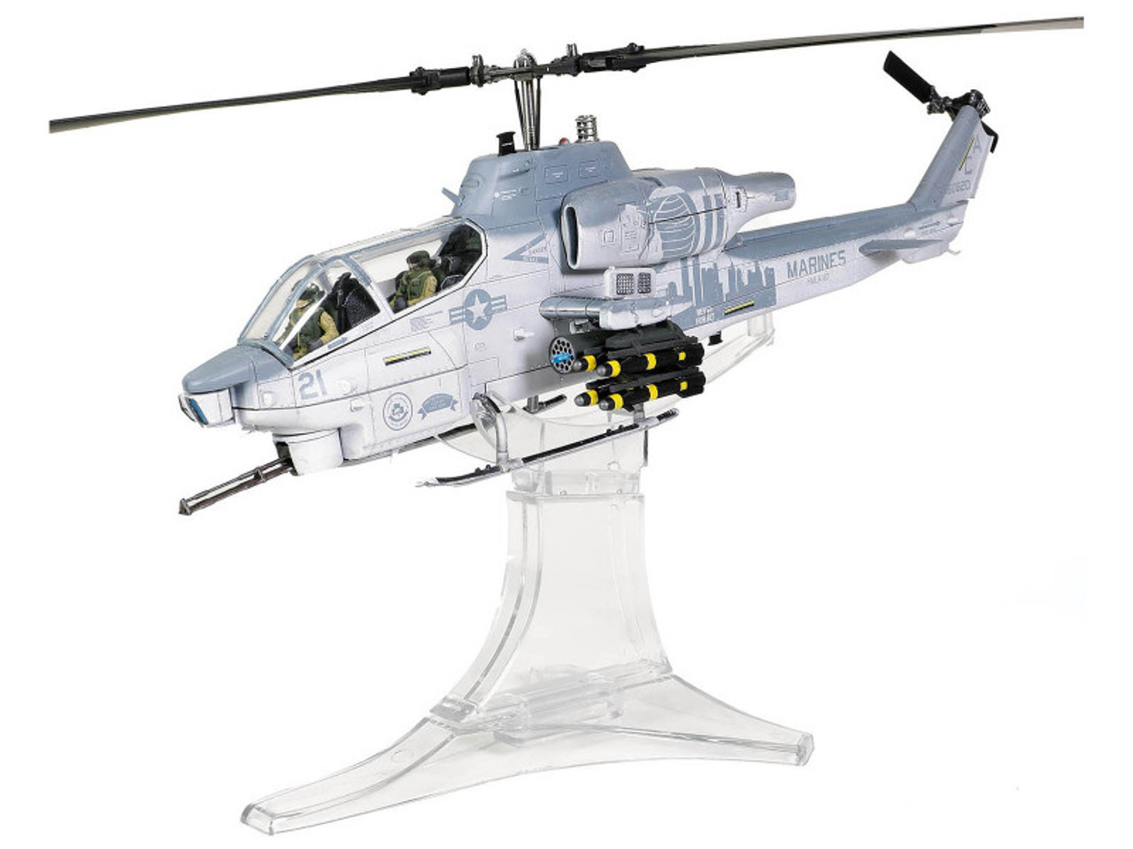 Bell AH-1W Whiskey Cobra Attack Helicopter (NTS Exhaust Nozzle) "U.S Marine Corps Squadron 167 9/11 tribute Camp Bastion Afghanistan" (December 2012) 1/48 Diecast Model by Forces of Valor