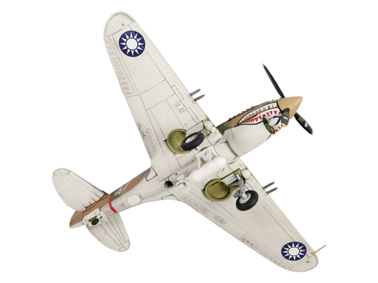 Curtiss P-40B HAWK 81A-2 Aircraft Fighter "3rd Pursuit Squadron American Volunteer Group P-8127 Serial : 47 China" (June 1942) "WW2 Aircrafts Series" 1/72 Diecast Model by Forces of Valor