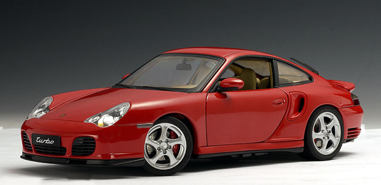 1/18 オートアート ポルシェ 911 (996) ターボ ミニカー 1/18 AUTOart Porsche 911 Turbo 996 (Red) Diecast Car Model