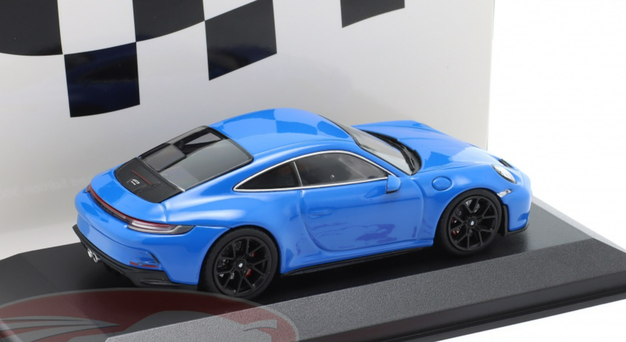 1/43 Minichamps 2021 Porsche 911 (992) GT3 Touring (Shark Blue with Black Wheels) Car Model