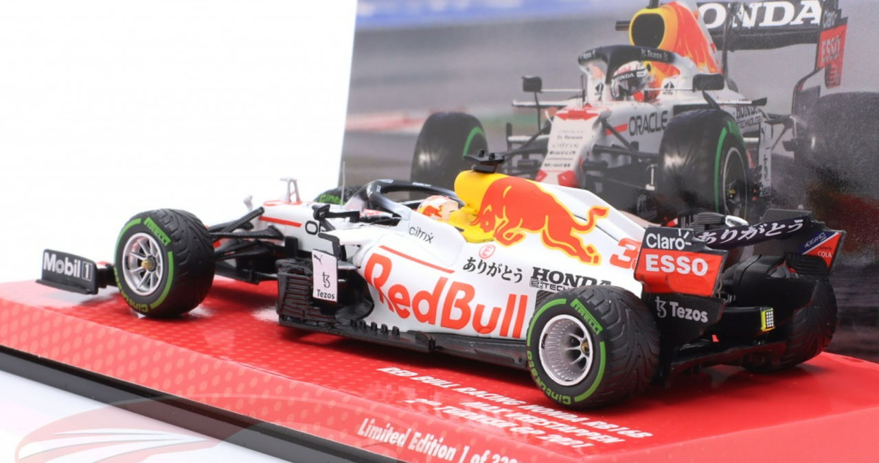 1/43 Minichamps 2021 Formula 1 Max Verstappen Red Bull RB16B #33 2nd Turkey GP Car Model