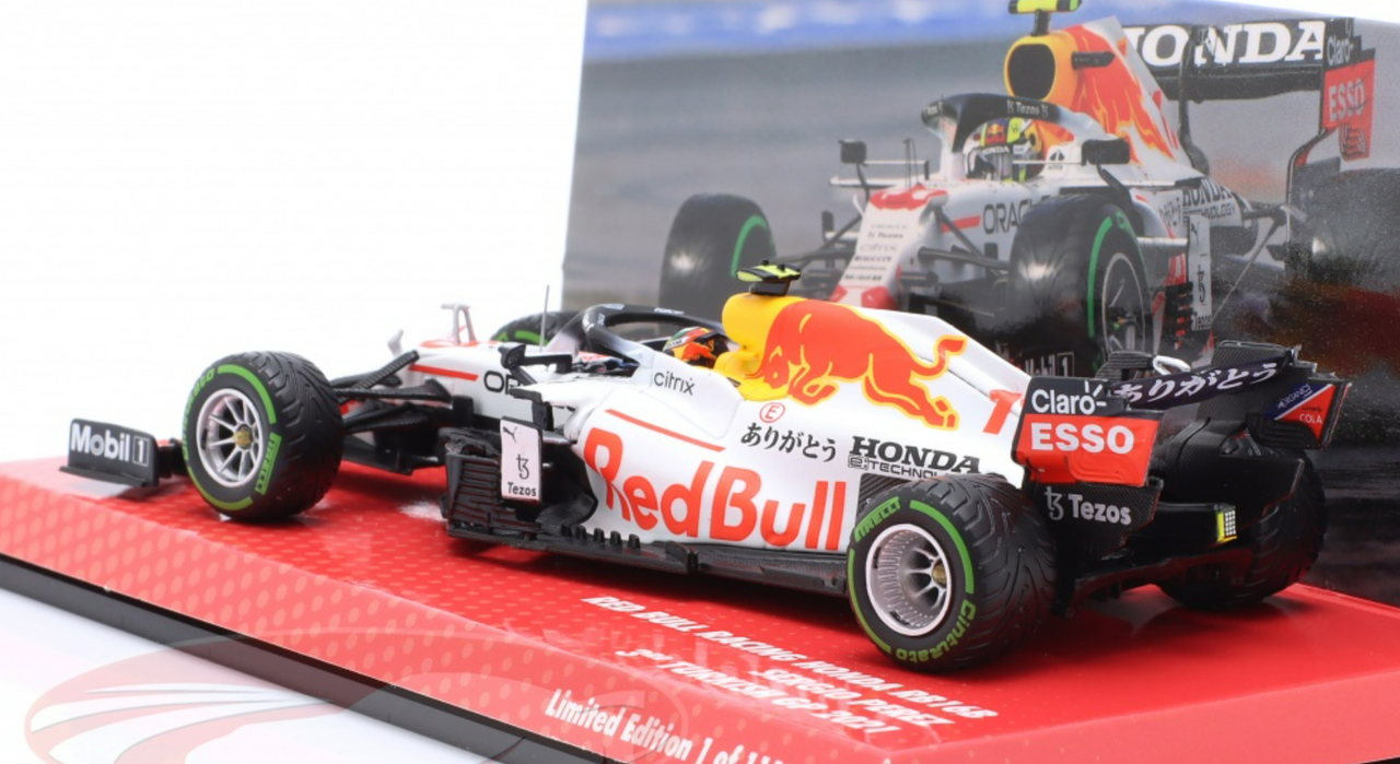 1/43 Minichamps 2021 Formula 1 Sergio Perez Red Bull RB16B #11 3rd Turkey GP Car Model