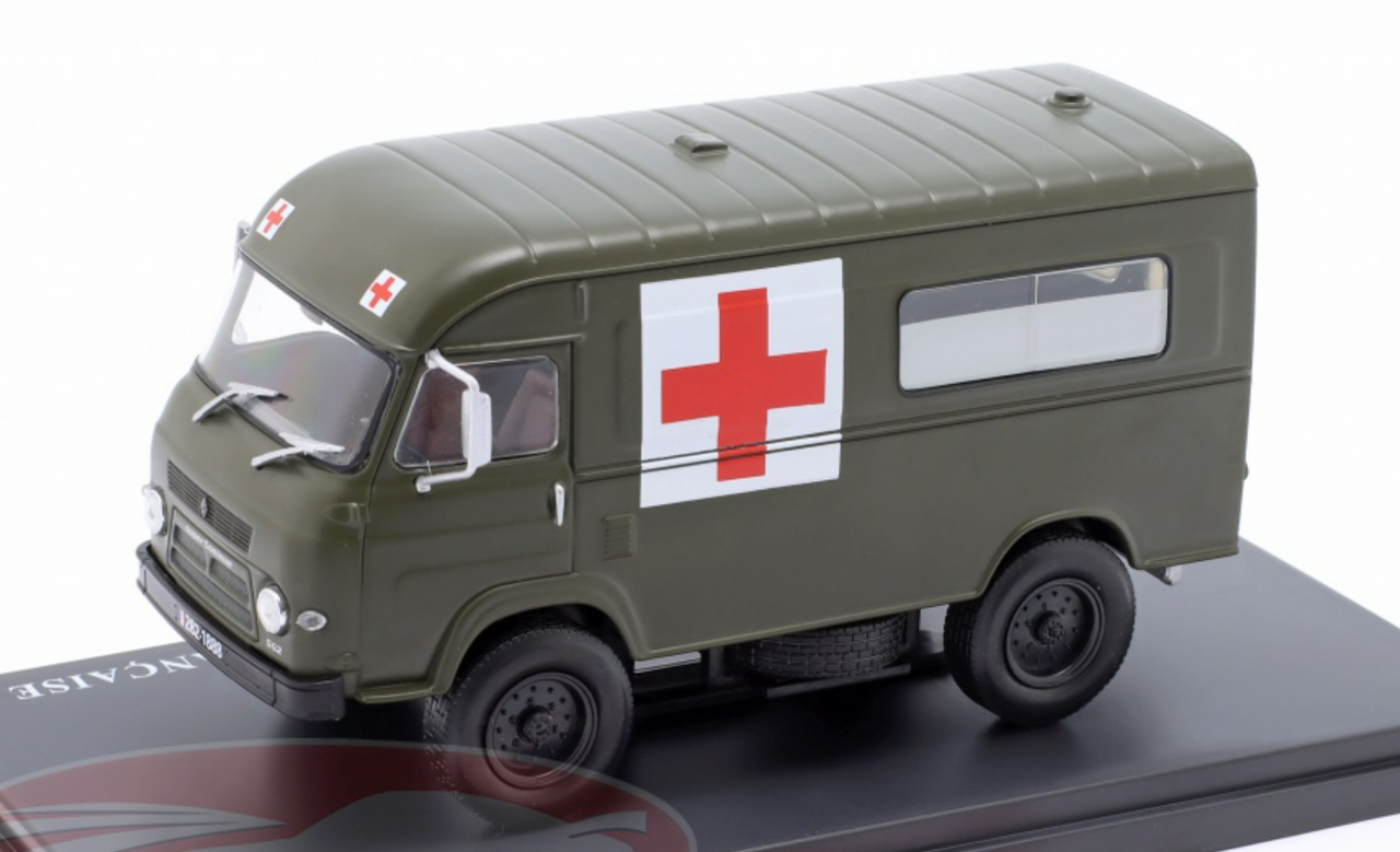 1/43 Hachette 1968 Renault Saviem SG 2 E 4x4 Ambulance Army France Car Model