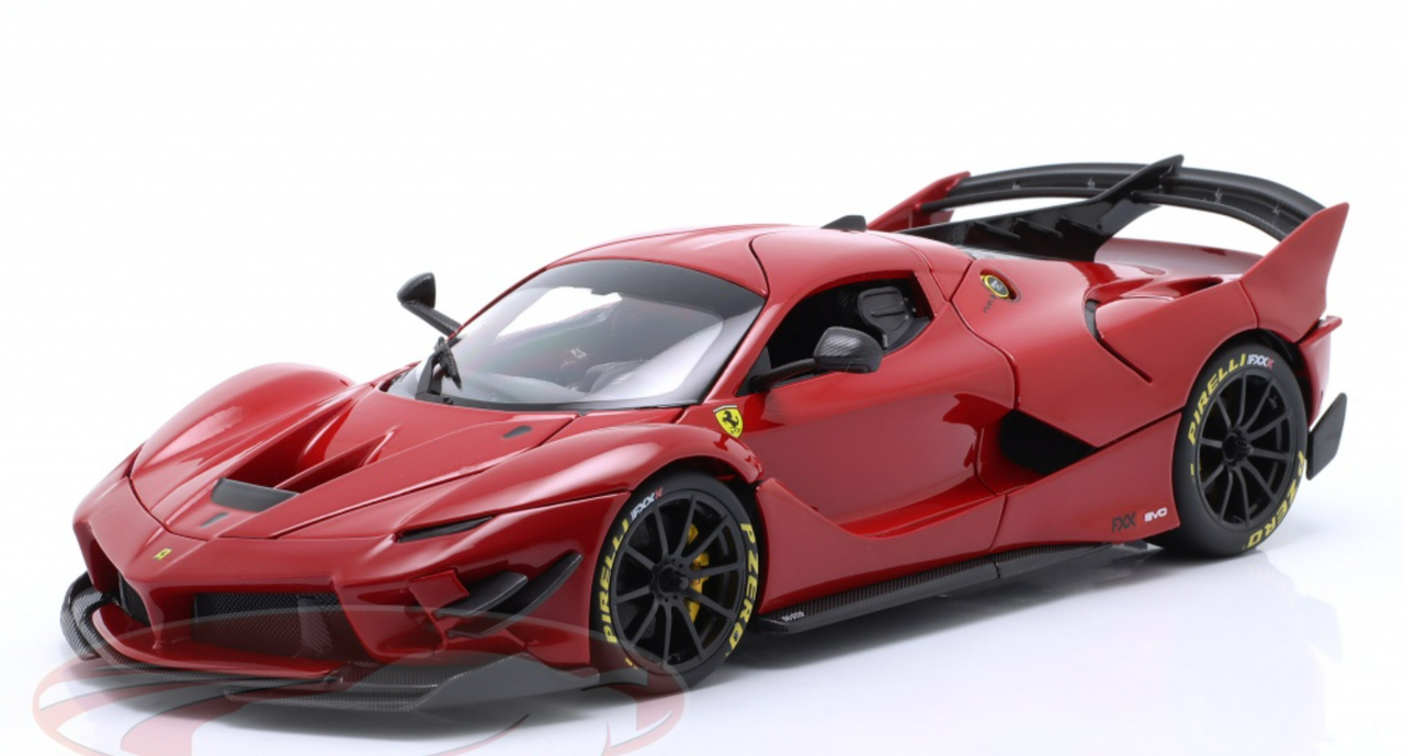 1/18 BBurago 2018 Ferrari FXX-K Evo Hybrid 6.3 V12 (Red) Diecast Car Model