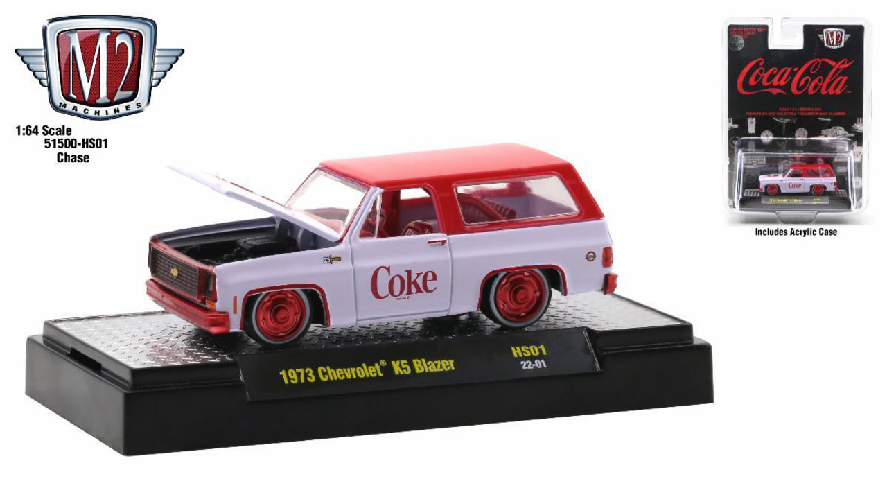 CHASE CAR 1/64 M2 Machines 1973 Chevrolet K5 Blazer with