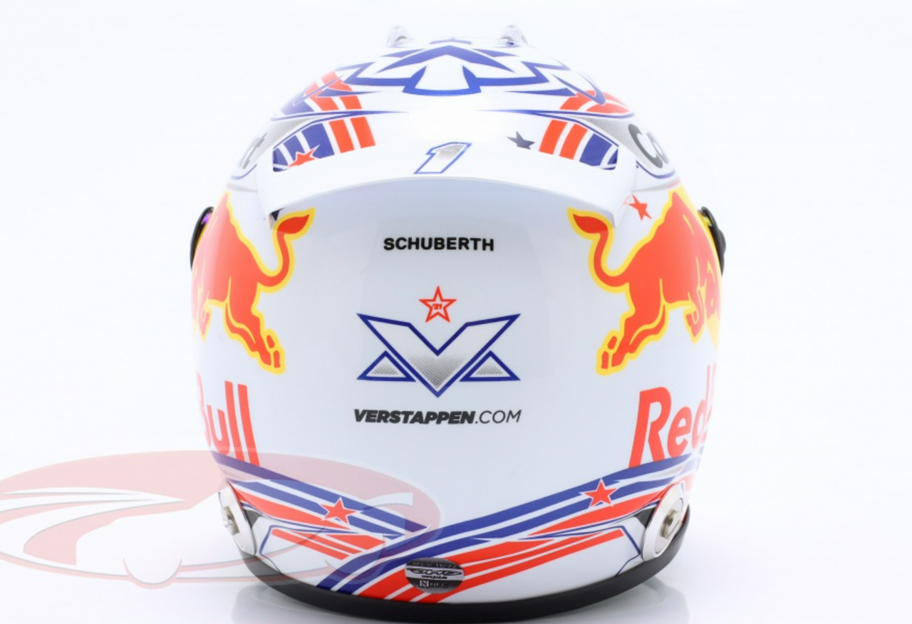 1/2 Schuberth 2022 Formula 1 Max Verstappen Red Bull #1 USA GP Helmet Model