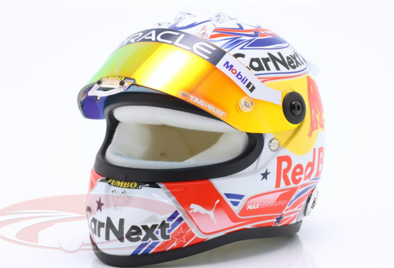 1/2 Schuberth 2022 Formula 1 Max Verstappen Red Bull #1 USA GP Helmet Model