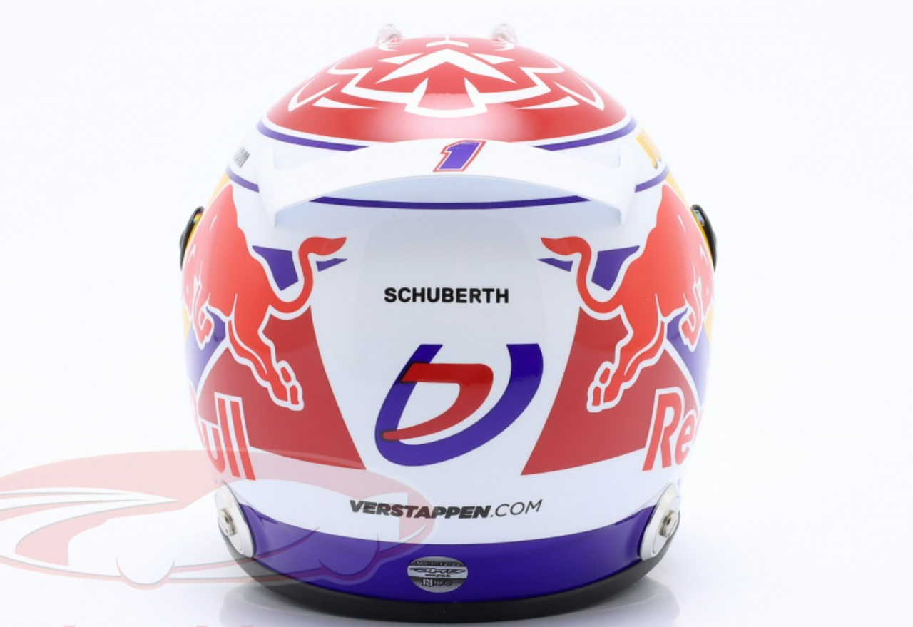 1/2 Schuberth 2022 Formula 1 Max Verstappen Red Bull #1 Zandvoort GP Helmet Model