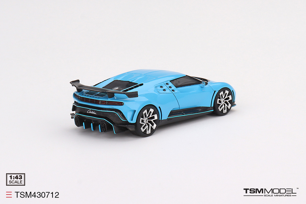 1/43 TSM Bugatti Centodieci Light Blue Sport Car Model