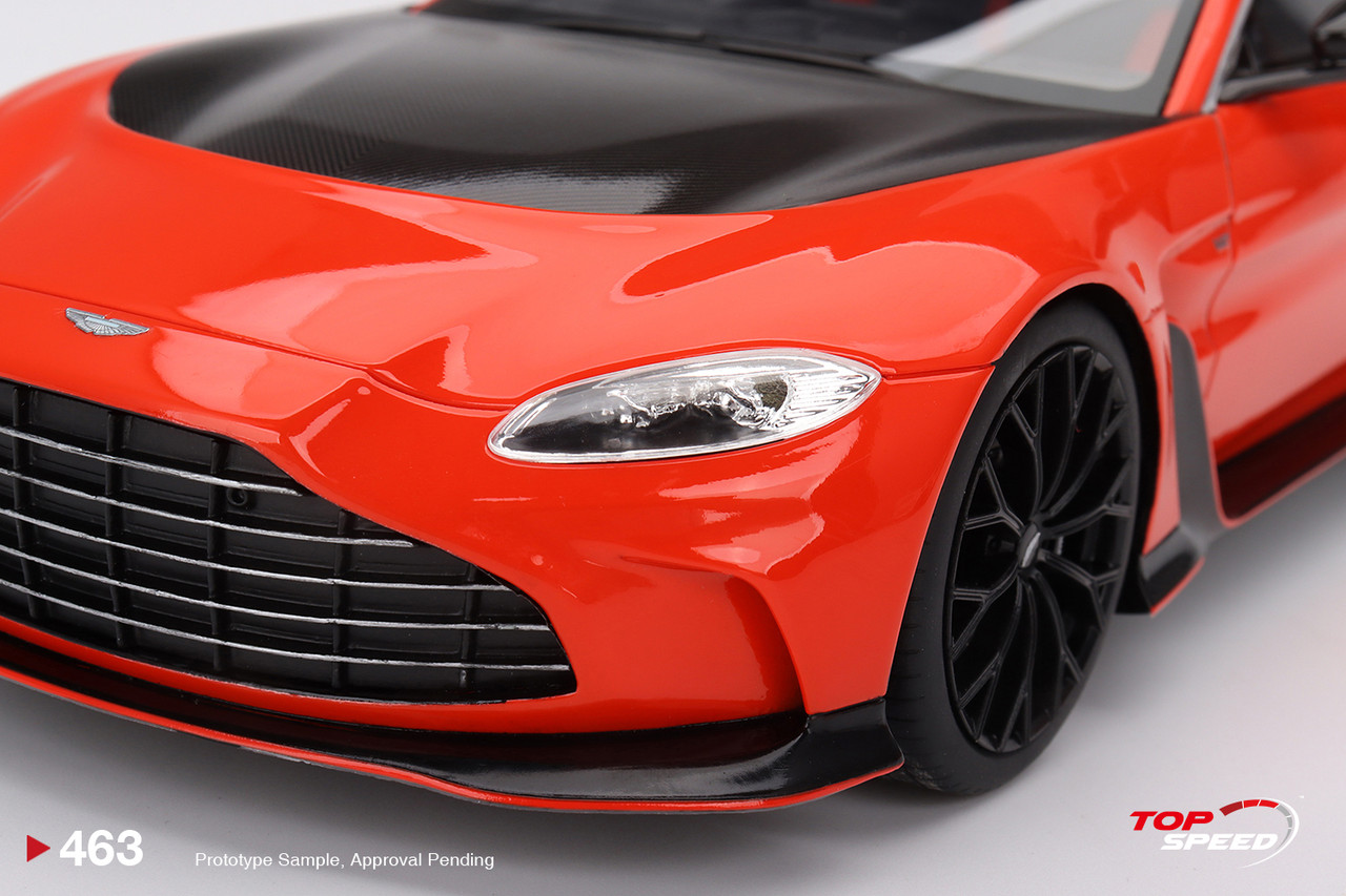 1/18 Top Speed Aston Martin V12 Vantage (Scorpus Red) Resin Car Model