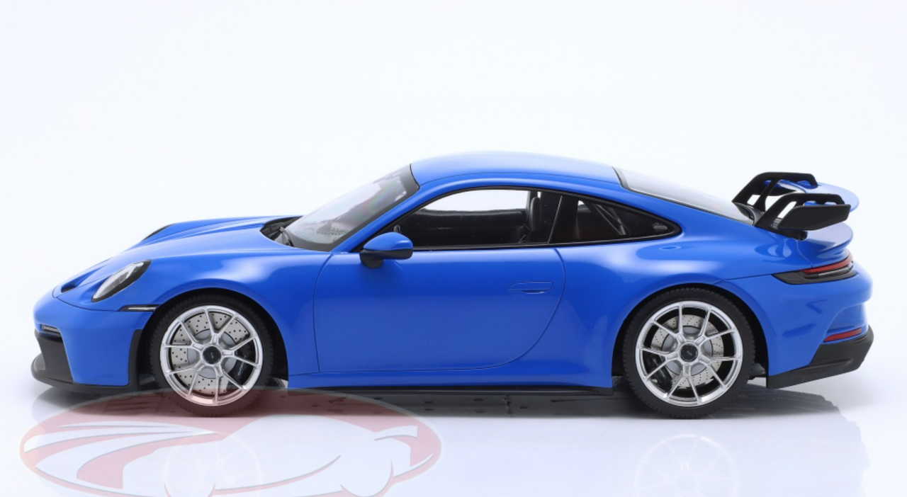 1/18 Minichamps 2021 Porsche 911 (992) GT3 (Shark Blue with Silver Wheels) Car Model Limited 102 Pieces