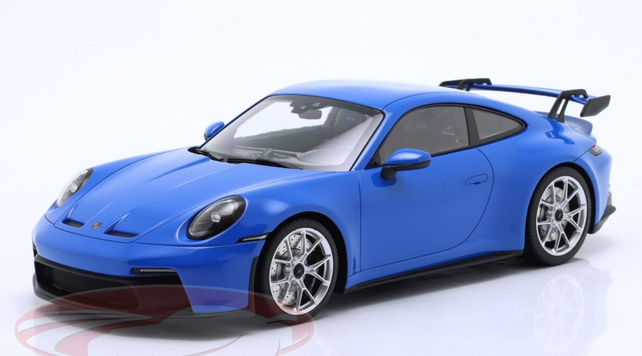 1/18 Minichamps 2021 Porsche 911 (992) GT3 (Shark Blue with Silver Wheels) Car Model Limited 102 Pieces