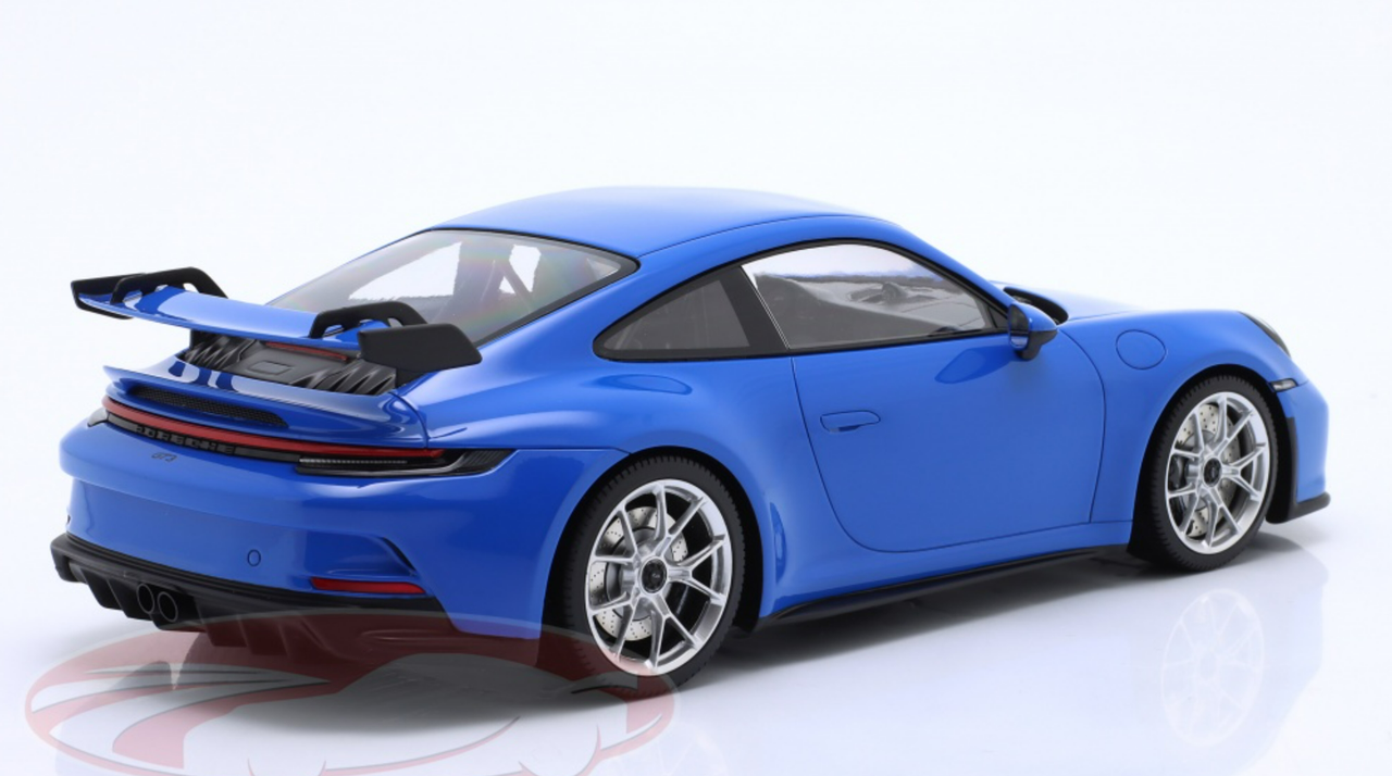 1/18 Minichamps 2021 Porsche 911 (992) GT3 (Shark Blue with Silver Wheels) Car Model Limited 102 Pieces