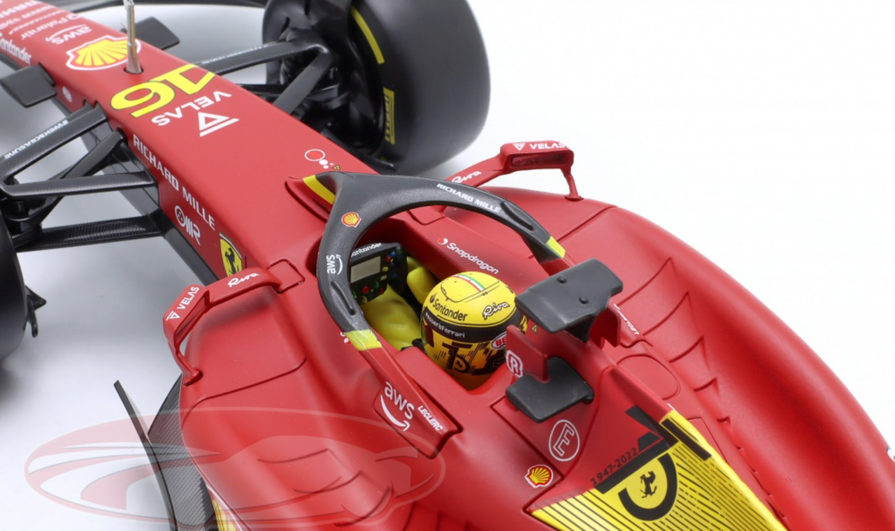 1/18 BBurago 2022 Formula 1 Charles Leclerc Ferrari F1-75 #16 2nd Italian GP Car Model
