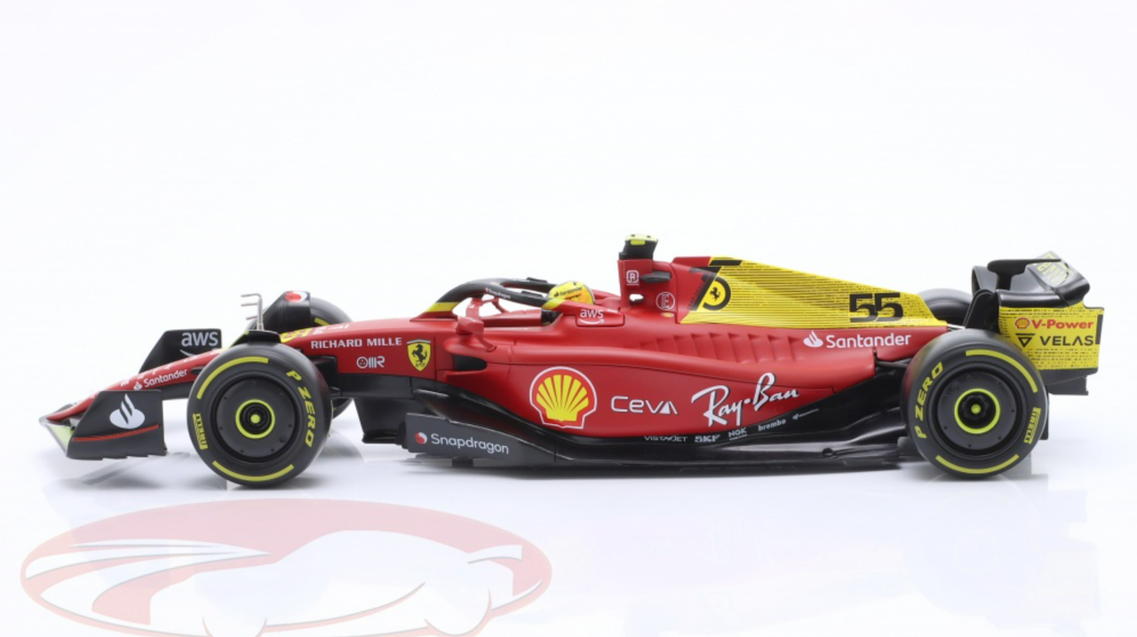 Ferrari F1-75 #55 Carlos Sainz ferrari Racing Formula One F1 (2022)  formula Racing Series 1/18 Diecast Model Car By Bburago : Target