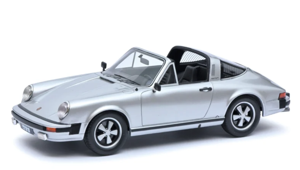 1/18 Schuco Porsche 911 Targa (Silver) Diecast Car Model
