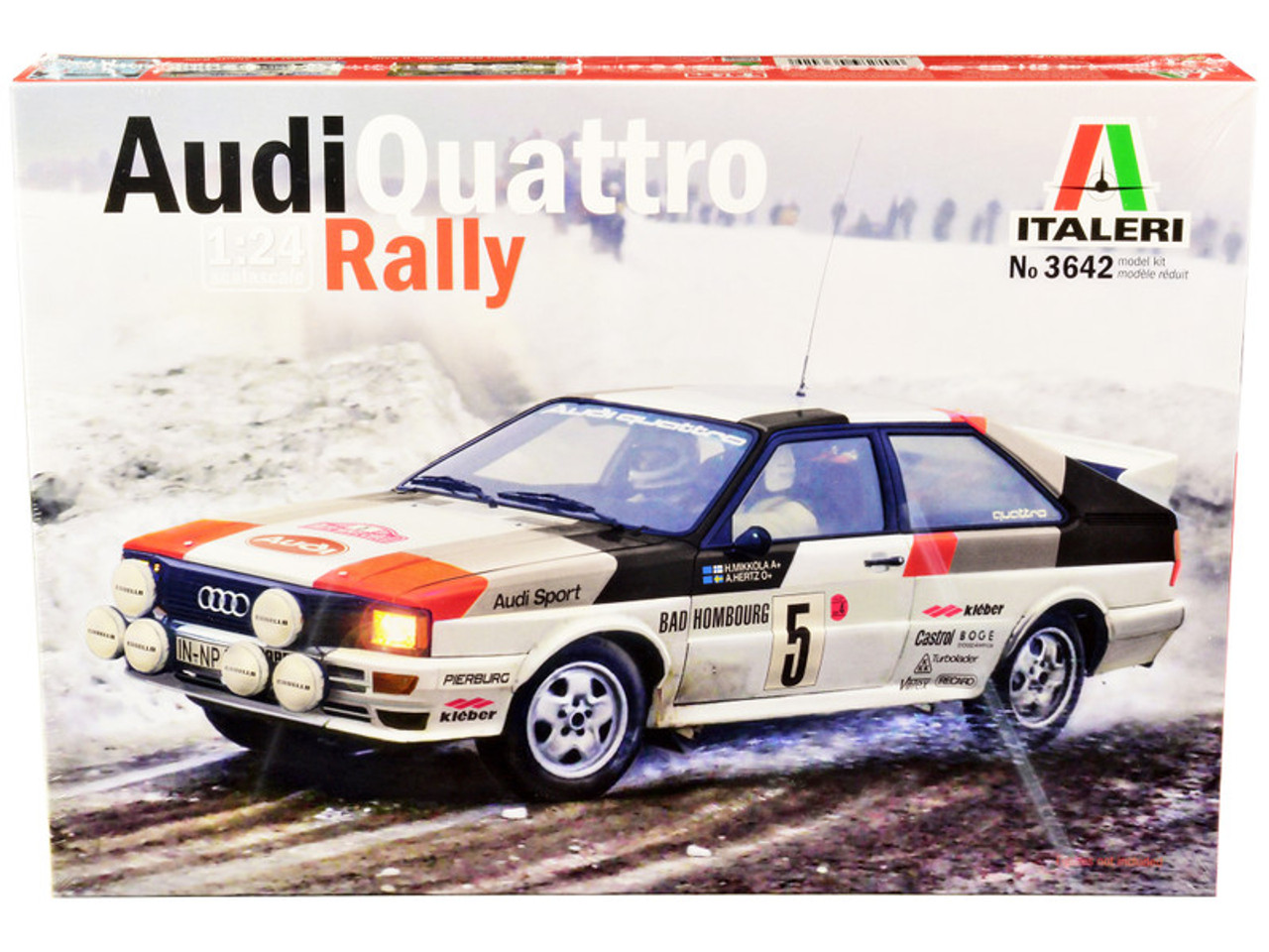 Skill 2 Model Kit Audi Quattro Rally 1/24 Scale Model by
