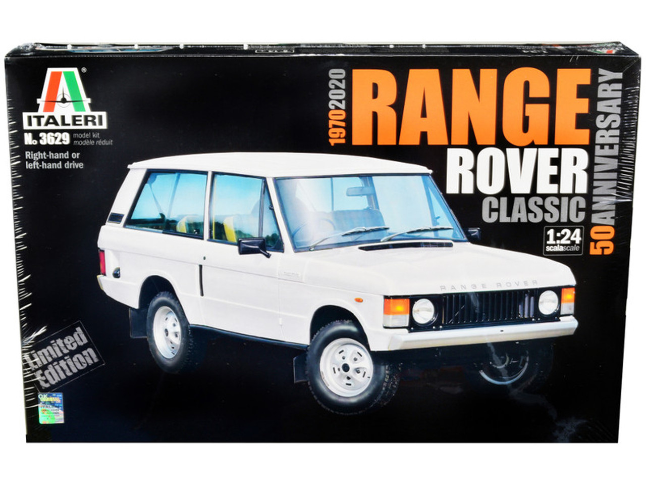 Skill 3 Model Kit Land Rover Range Rover Classic 50th Anniversary 1/24 Scale Model by Italeri