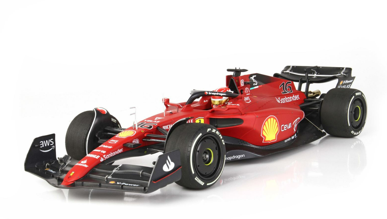 Bburago 1:18 Formula F1 Ferrari Scuderia F1-75 (2022) nr.16 Charles Leclerc  - con pilota - Macchine 1:18
