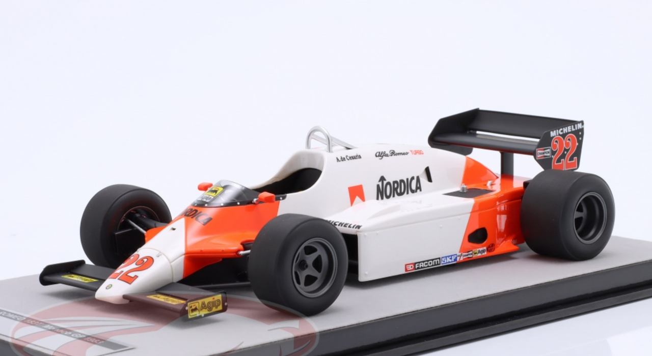 1/18 Tecnomodel 1983 Formula 1 Andrea de Cesaris Alfa Romeo 183T #22 Monaco GP Car Model Limited 120 Pieces