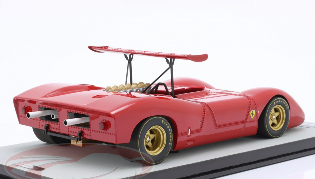 1/18 Tecnomodel 1968 Formula 1 Ferrari 612 Can-Am Press Version Car Model Limited 100 Pieces