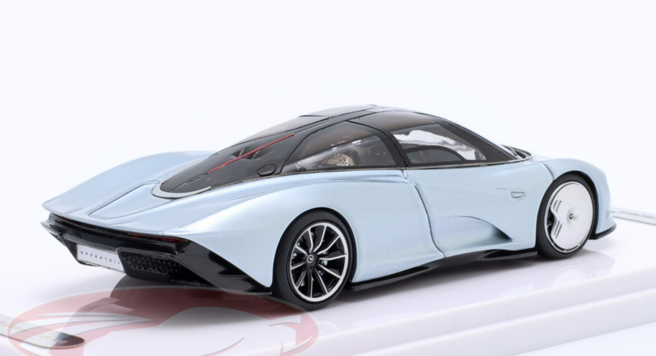 1/43 Tecnomodel 2019 McLaren Speedtail Geneva Autoshow (Silver Metallic) Car Model Limited 99 Pieces