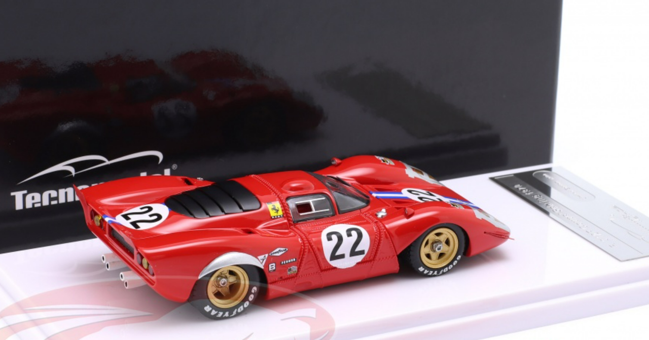 1/43 Tecnomodel Ferrari 312P #22 12h Sebring N.A.R.T. Mike Parkes, Chuck Parsons Car Model