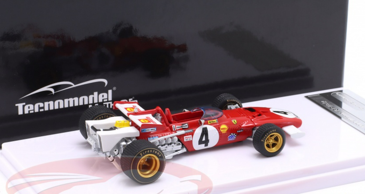 1/43 Tecnomodel 1970 Formula 1 Clay Regazzoni Ferrari 312B #4 Winner Italy GP Car Model Limited 130 Pieces