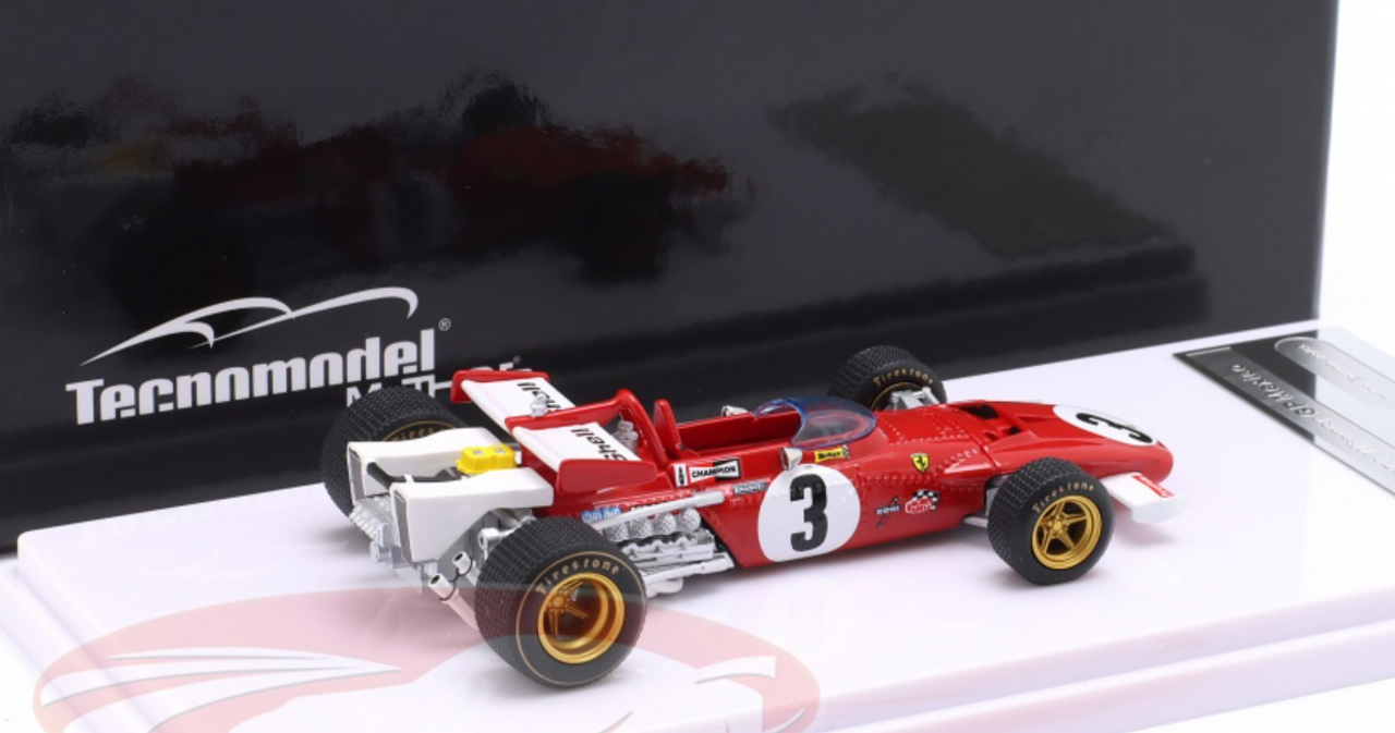 1/43 Tecnomodel 1970 Formula 1 Jacky Ickx Ferrari 312B #3 winner Mexico GP Car Model Limited 85 Pieces