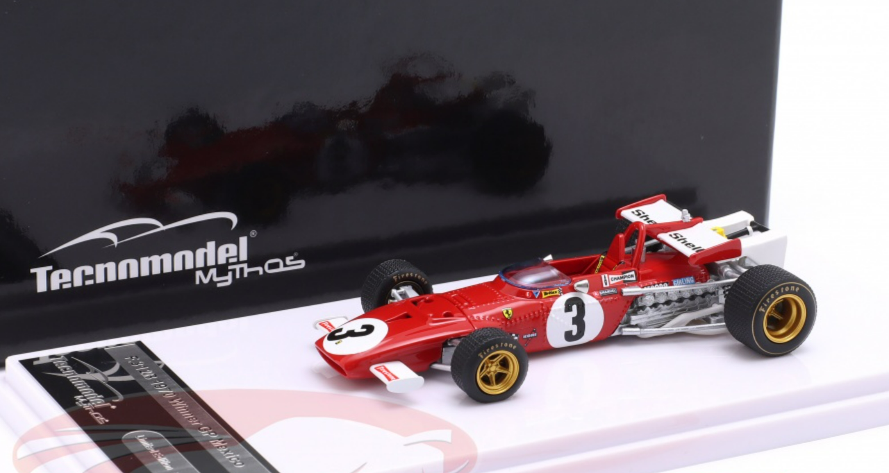 1/43 Tecnomodel 1970 Formula 1 Jacky Ickx Ferrari 312B #3 winner Mexico GP Car Model Limited 85 Pieces