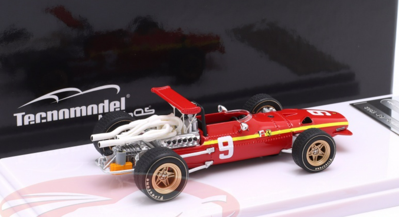 1/43 Tecnomodel 1968 Formula 1 Jacky Ickx Ferrari 312 F1 #9 Germany GP Car Model Limited 80 Pieces