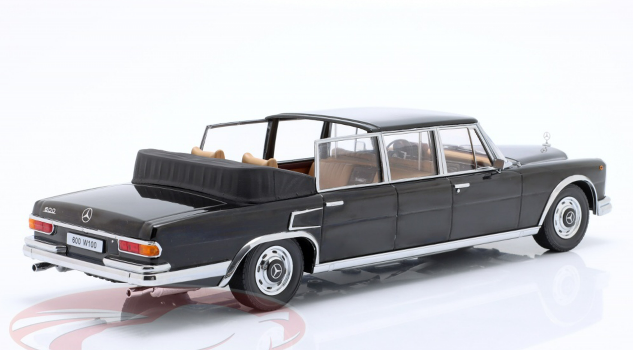 1/18 KK-Scale 1964 Mercedes-Benz 600 LWB (W100) Landaulet (Black) Car Model