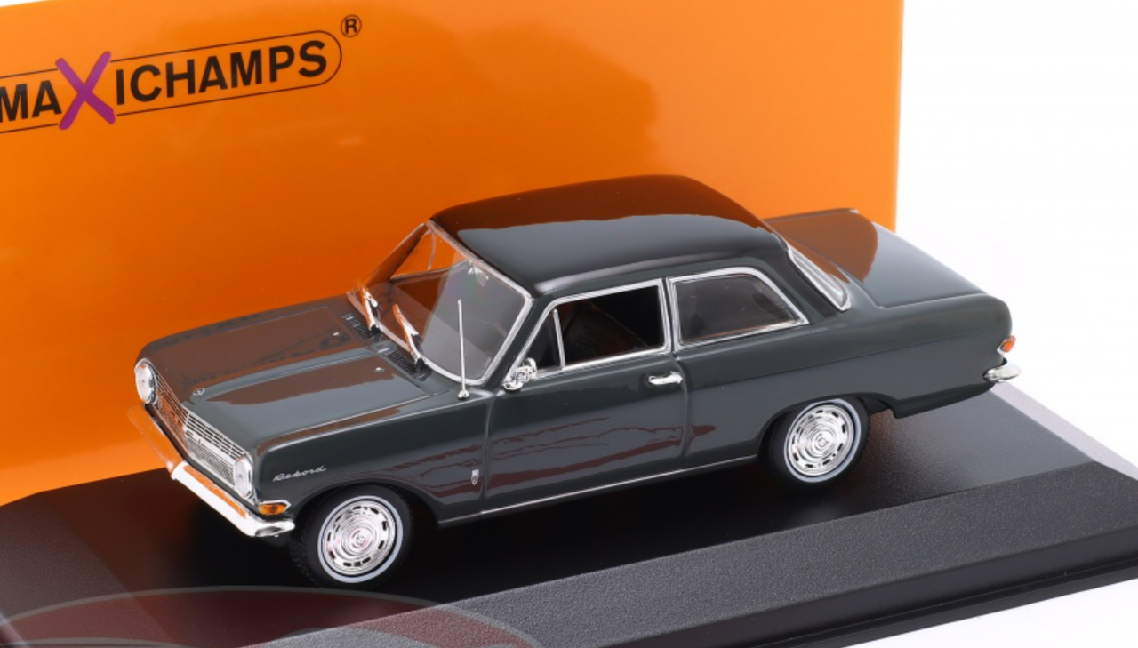 1/43 Minichamps 1962 Opel Rekord A (Dark Grey) Car Model