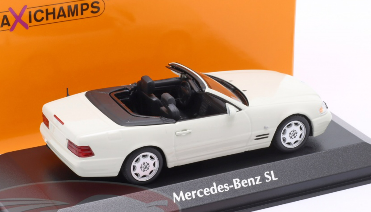 1/43 Minichamps 1999 Mercedes-Benz SL-Class (R129) (White) Car Model