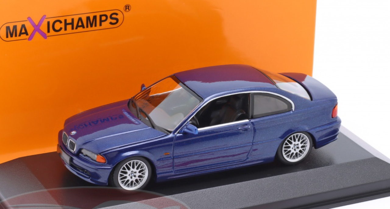 1/43 Minichamps 1999 BMW 3 Series 328 Ci coupe (E46) (Blue Metallic) Car Model