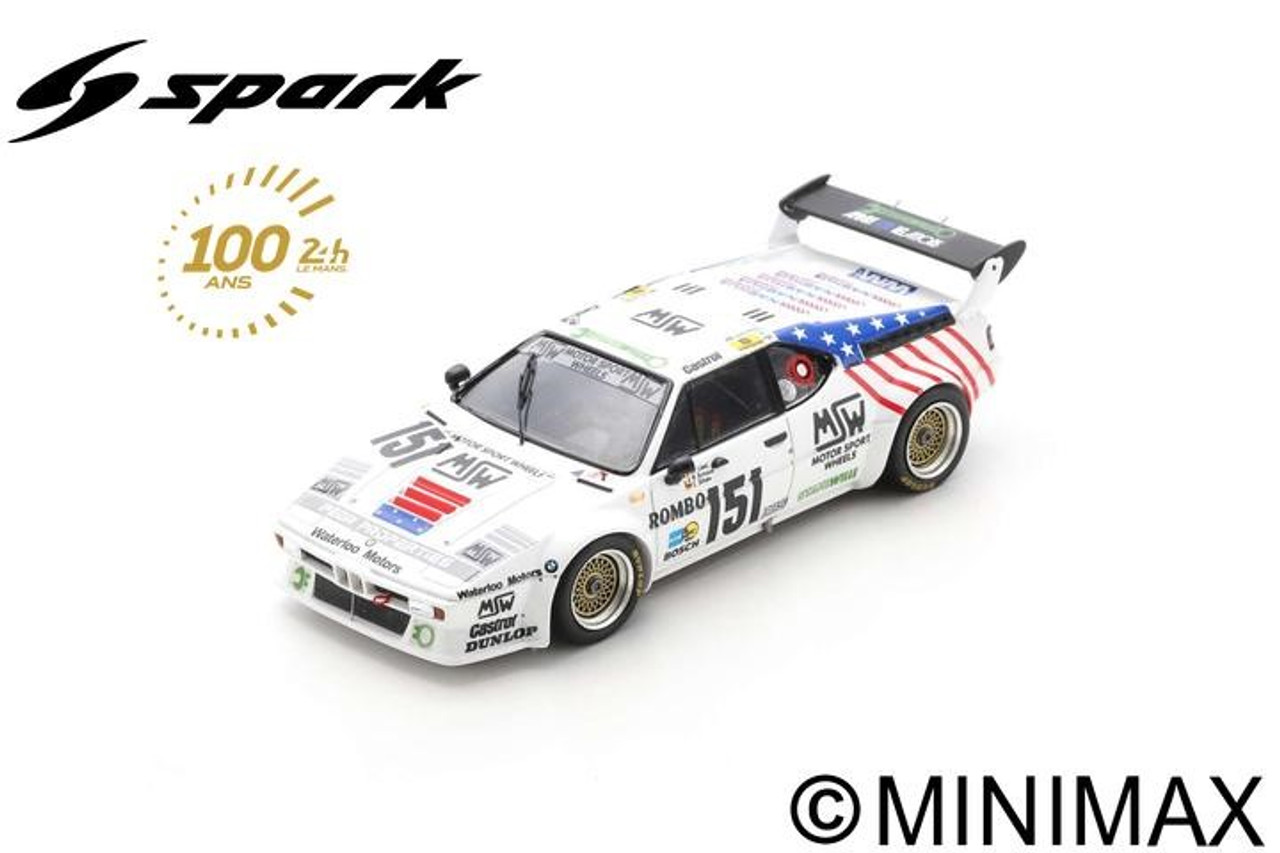 1/43 Spark BMW M1 No.151 15th 24H Le Mans 1985 E. Dören - M. Birrane - J-P. Libert Car Model