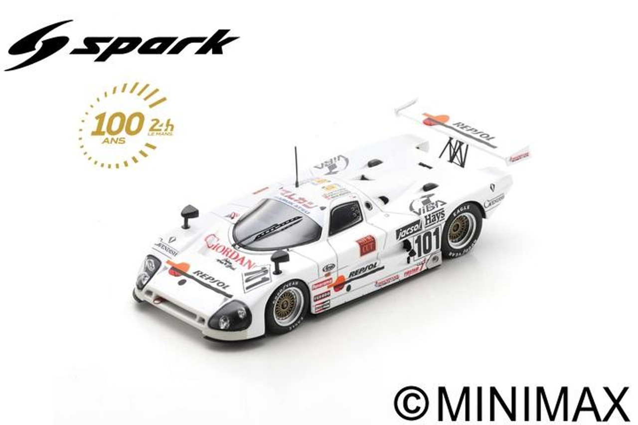1/43 Spark Spice SE88C No.101 24H Le Mans 1989 F. Velez - N. Adams - L. Taverna Car Model