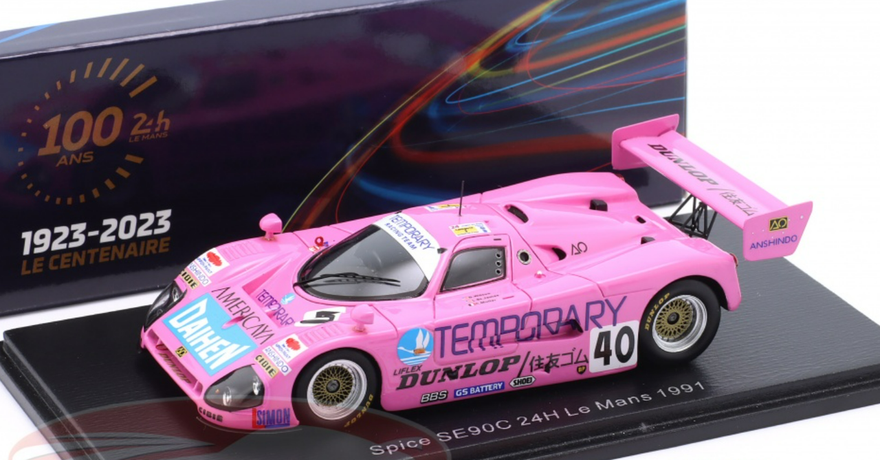 1/43 Spark Spice SE90C No.40 24H Le Mans 1991 L. St. James - C. Muller - D. Wilson Car Model