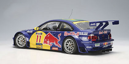 1/18 AUTOart 2005 BMW E46 M3 GTR Red Bull #11 Enclosed Diecast Car