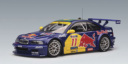 1/18 AUTOart 2005 BMW E46 M3 GTR Red Bull #11 Enclosed Diecast Car