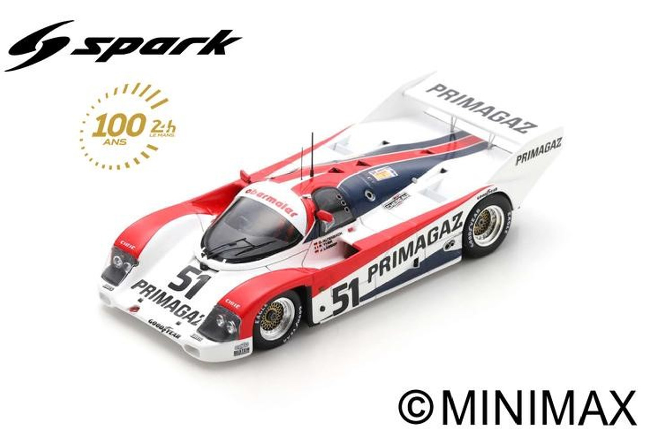 【買い得】1/43 ルマン spark Porsche 962 C #19 1985 Le Mans 24h ポルシェ ブルン BRUN TORNO 962C レーシングカー