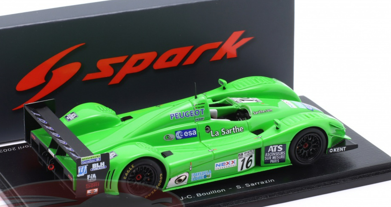 1/43 Spark Pescarolo Courage C60 No.16 Pescarolo Sport Winner FIA Sportscar  Championship Estoril 2003 J-C. Bouillon – S. Sarrazin Car Model