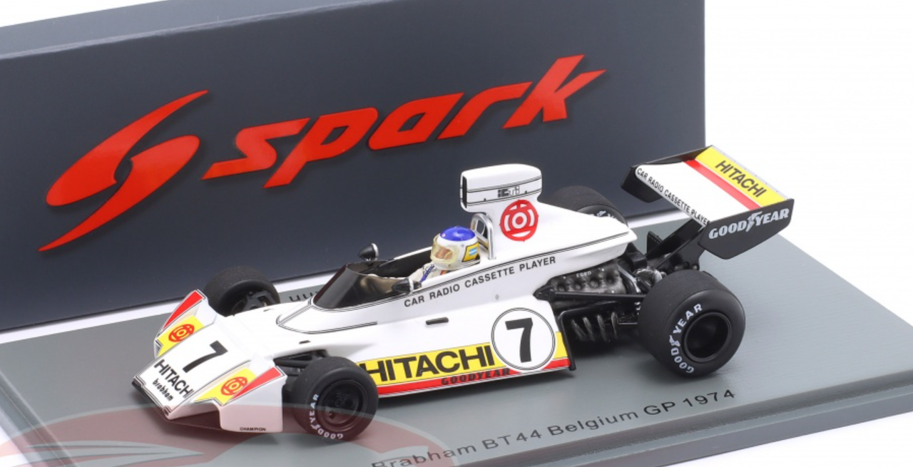 1/43 Spark Brabham BT44 No.7 Belgium GP 1974 Carlos Reutemann Car Model