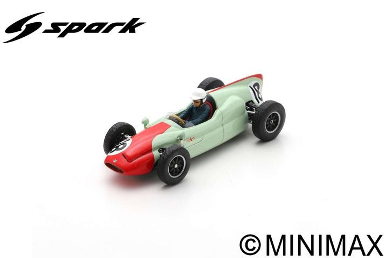 1/43 Spark Cooper T51 No.18 4th Monaco GP 1960 Tony Brooks Car Model